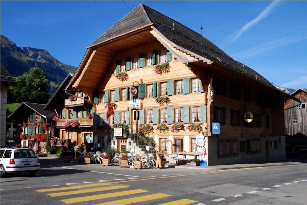 Hotel De Ville Rossinière Exterior foto