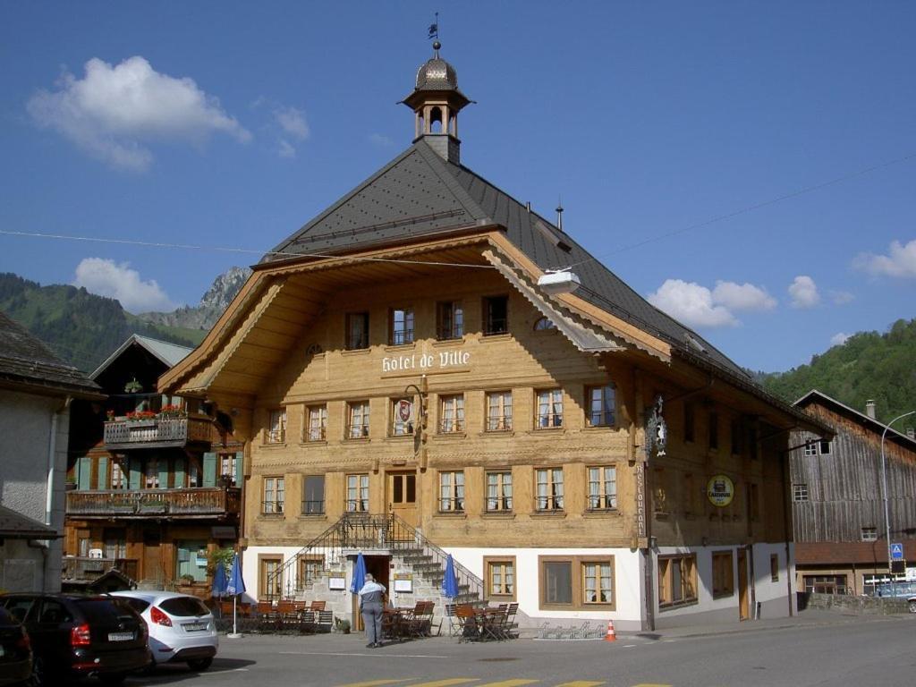 Hotel De Ville Rossinière Exterior foto
